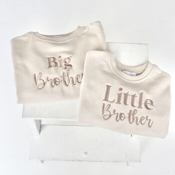 Embroidered Big/Little Brother Sweatshirts, 5 of 9