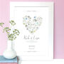 Personalised Diamond Wedding Anniversary Print, thumbnail 3 of 3