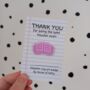 Open Book Polymer Clay Pin Badge Thank You Teacher Gift, thumbnail 1 of 2