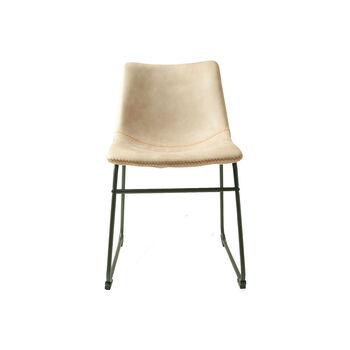 Dexter Moleskin Oyster Cream Set Of Two Dining Chairs, 3 of 6