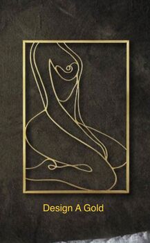 Strike A Pose Line Art Wall Sculptures, Three Colours, 4 of 7