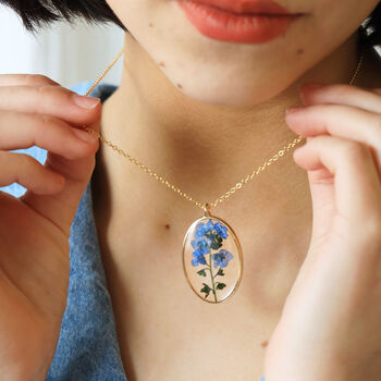 Real Pressed Flower Pendant, 7 of 12