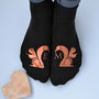 Personalised Nuts About You Squirrel Socks, thumbnail 3 of 5