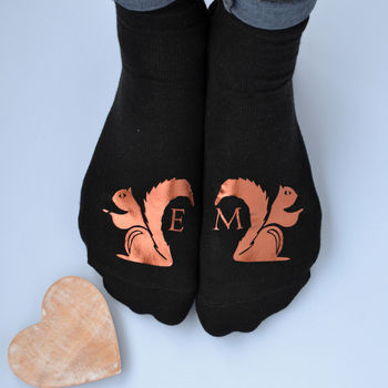 Personalised Nuts About You Squirrel Socks, 3 of 5