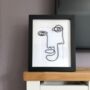 Picasso Faces Framed Wire Art, thumbnail 1 of 3