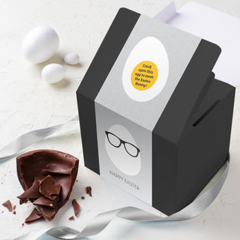 Egg Head Artisan Chocolate Easter Egg With Message, 2 of 5