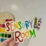 Wooden Playroom Sensory Room Sign Children’s Bedroom/ Playroom Decor, thumbnail 1 of 2