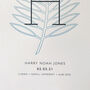 Personalised Letterpress Palm Initial Print, thumbnail 3 of 3