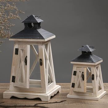 Small And Large Candle Holder Decorative Lantern, 2 of 9