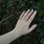 Small Round Emerald Reef Adjustable Ring, thumbnail 2 of 8