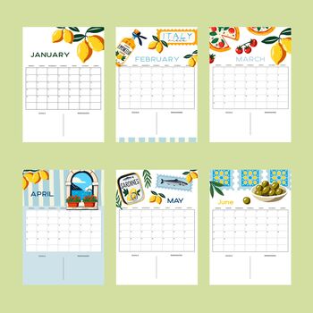 2026 Amalfi Coast Italy Calendar, 3 of 4