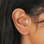 Titanium Crystal Marquise Fan Helix Earring, thumbnail 1 of 4