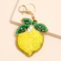 Beaded Lemon Keyring And Bag Charm, thumbnail 1 of 2