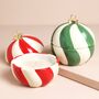 Candy Cane Stripe Bauble Candle, thumbnail 1 of 9