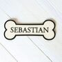 Personalised Wooden Bone Name Sign, thumbnail 2 of 5