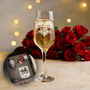 Personalised 1st Valentine's Day Champagne Flute, thumbnail 1 of 6