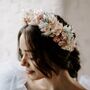Skye Pastel Bridal Dried Flower Crown Wedding Headband, thumbnail 1 of 3