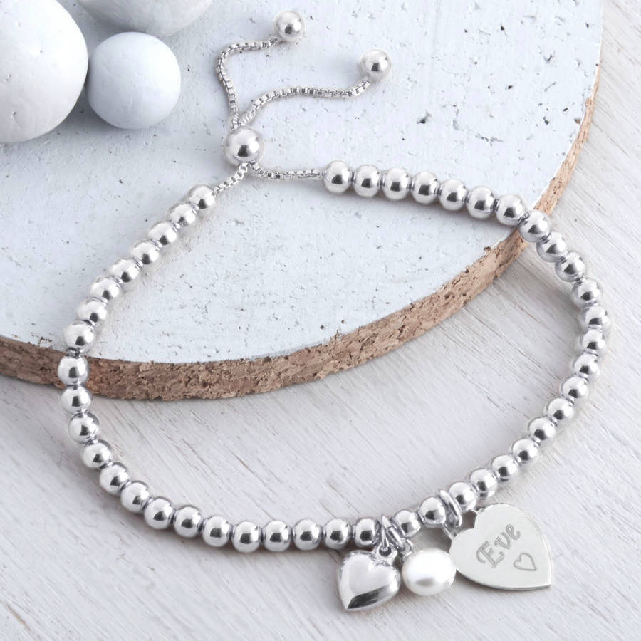 Silver ball bracelet on sale uk