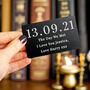 Personalised Special Date Black Wallet Card, thumbnail 1 of 4