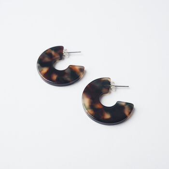 Foret Statement Acetate Hoop Earrings, 4 of 10