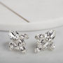 Crystal Pear Bridal Earrings, thumbnail 4 of 4