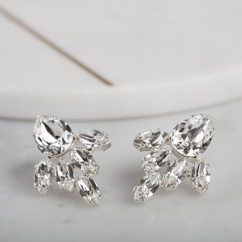 Crystal Pear Bridal Earrings, 4 of 4