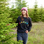 Neon Rainbow Reindeers Christmas Sweatshirt Jumper, thumbnail 4 of 7