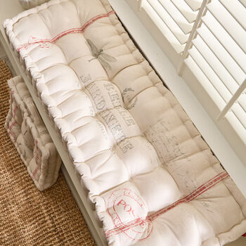 Vintage Jardinere Bench Mattress Cushion, 5 of 8