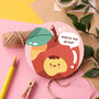 Watch Me Grow Cute Apple Coaster, thumbnail 4 of 4
