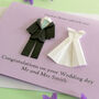 Personalised Mr And Mrs Origami Wedding Card, thumbnail 5 of 5