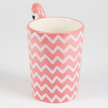 Chevron Tropical Flamingo Mug, 6 of 6