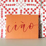 Mini Ciao Greetings Card, thumbnail 3 of 5