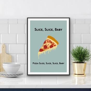 Slice Slice Baby Kitchen Print, 2 of 3