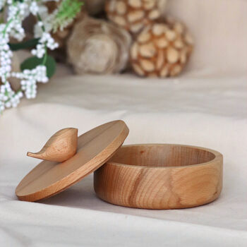 Natural Beech Birdy Jewelry Box, 3 of 3