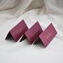 Personalised Calligraphy Burgundy Place Name Cards X 10, thumbnail 4 of 6