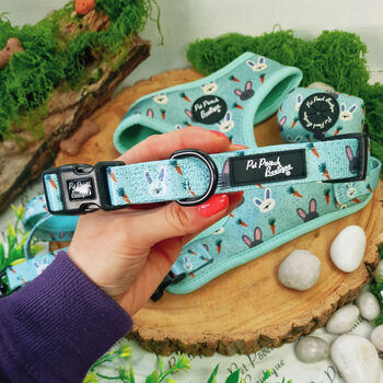 Mint Choc Chip Easter Bunny Dog Harness With Optional Set, 9 of 12