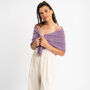 Easy Striped Shawl Knitting Kit, thumbnail 4 of 12