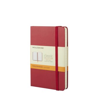 Small Moleskine Classic Notebook Scarlet Red | Emboss Your Initials, 2 of 8