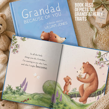 Personalised Grandad Book 'Because Of You', 9 of 11