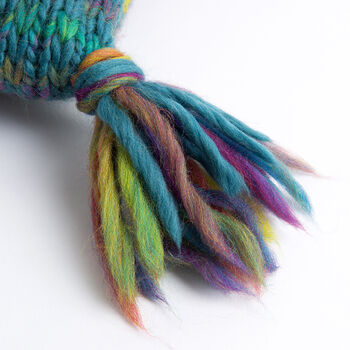 Ellie Rainbow Cushion Easy Knitting Kit, 4 of 5