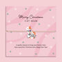 Christmas Cat Mum Bracelet, thumbnail 1 of 5