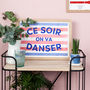 Tonight We Dance French Risograph Print, thumbnail 1 of 7
