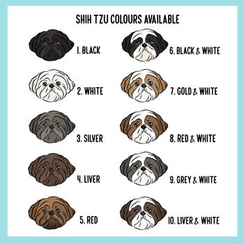 Personalised Shih Tzu Mouse Mat, 4 of 5