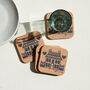 Hornsea Cork Coasters Set Of Four | Houses, thumbnail 1 of 7