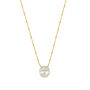 Gold Plated Freshwater Pearl Necklace, thumbnail 3 of 5