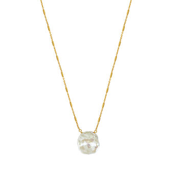 Gold Plated Freshwater Pearl Necklace, 3 of 5