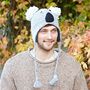 Grey Koala Hand Knitted Woollen Animal Hat, thumbnail 2 of 5