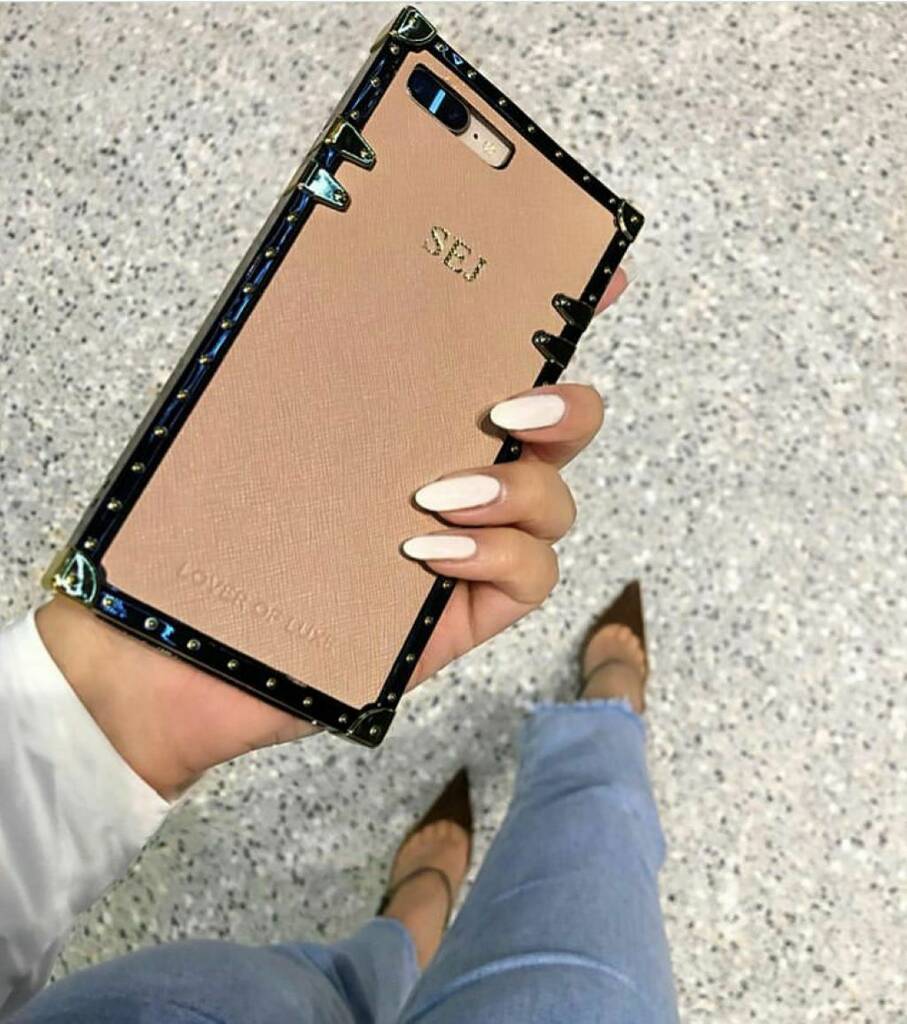 Personalised Trunk iPhone Leather Case By Magpie Decor