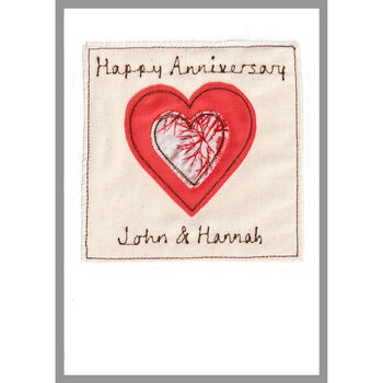 Personalised 35th Coral Wedding Anniversary Card, 2 of 8