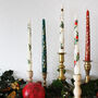 Hand Painted Golden Garland Candles, thumbnail 4 of 5